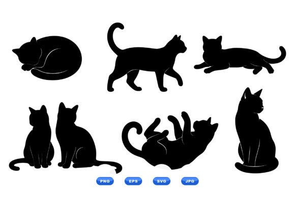 Cozy Cat Silhouette Pack
