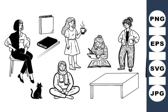Cozy Daily Life Illustration Set