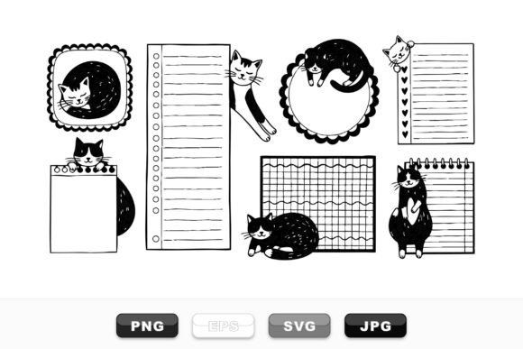Cute Cat Planner Notepad Set