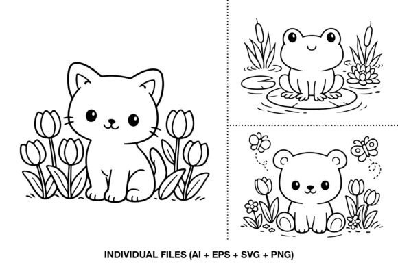 Cute Spring Animals SVG Set