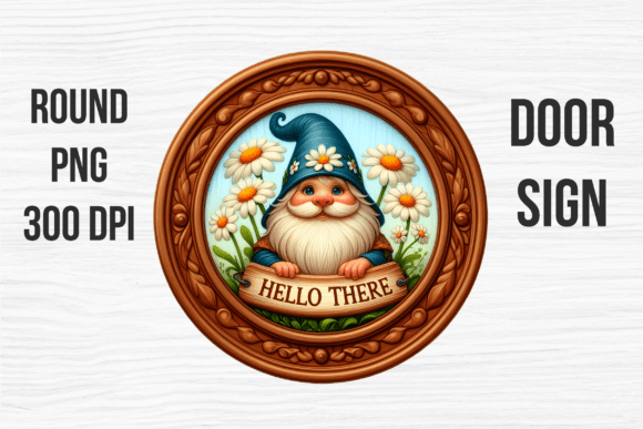 Hello There Daisy Gnome Door Sign