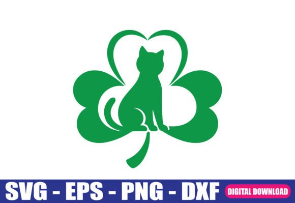 St. Patrick’s Day Lucky Cat Cut File