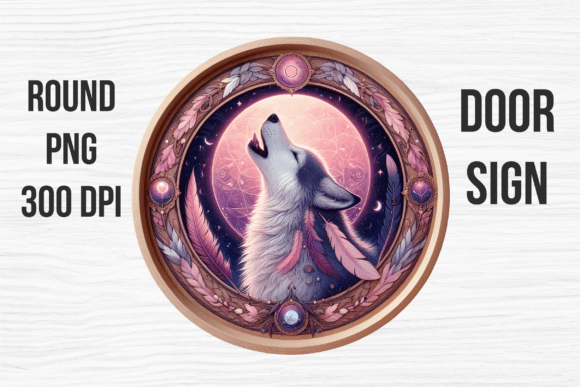 Winter White Wolf Blue Mystic Door Sing